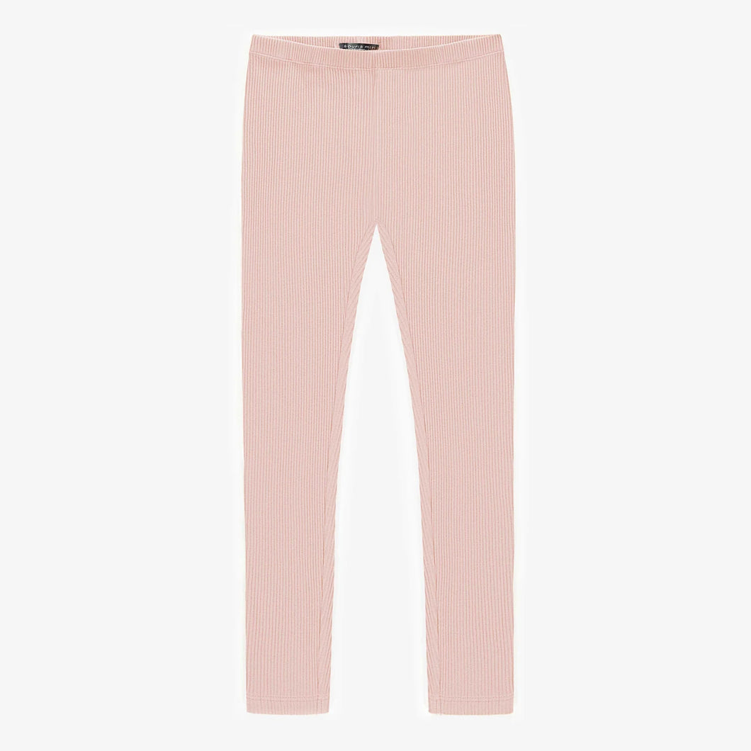 Souris Mini Girls Rib Knit Legging - Pink