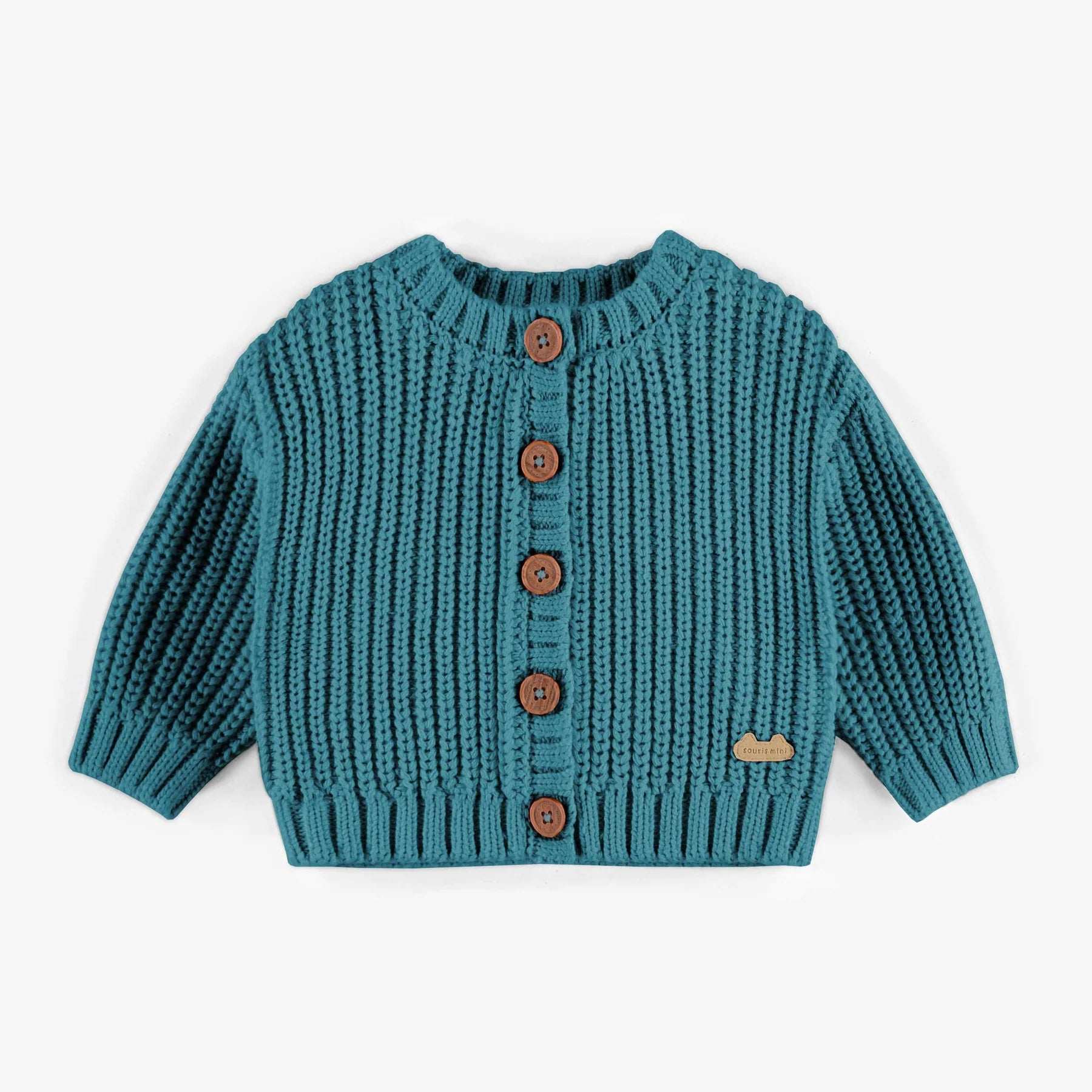 Brown ribbed knit legging, baby - Souris Mini – Souris Mini