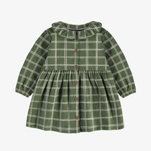 Load image into Gallery viewer, Souris Mini Baby Girls Plaid Dress in Jersey - Green
