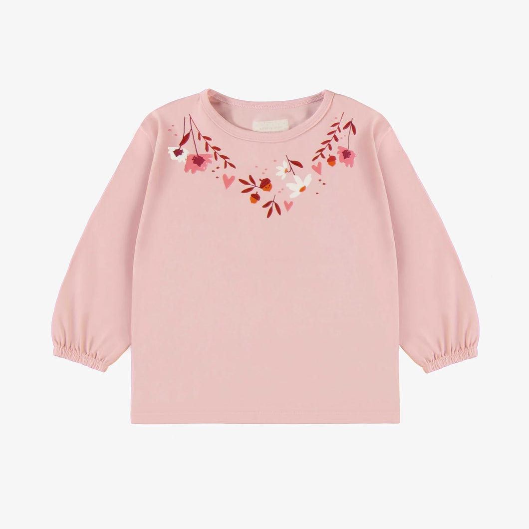 Souris Mini Baby Girls Long Sleeve Jersey T-Shirt - Light Pink