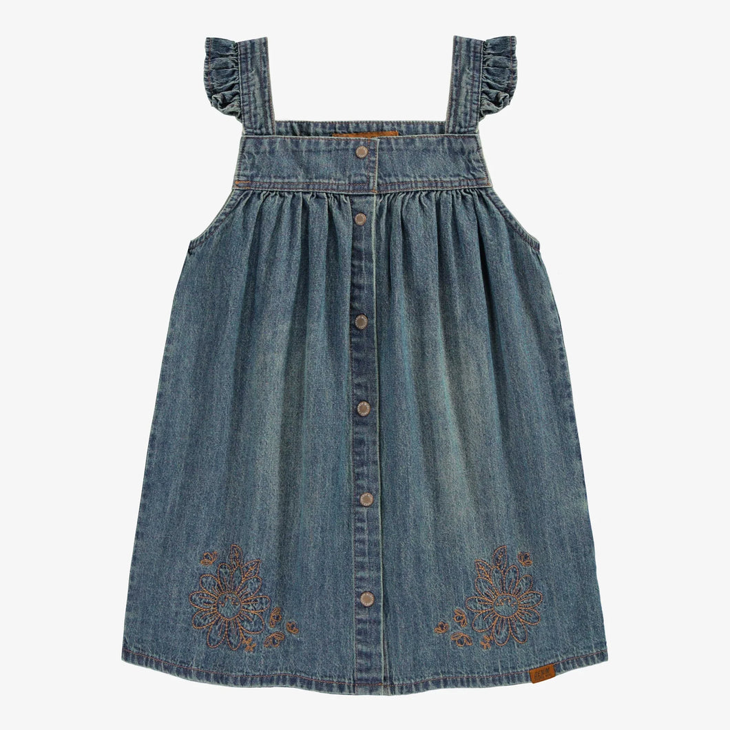Souris Mini Girls Denim Jumper Dress Chicken Little Shop