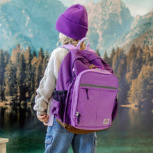 Load image into Gallery viewer, Souris Mini Colour-Block 16L School Bag -16L - Purple
