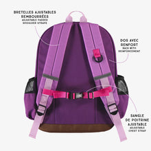 Load image into Gallery viewer, Souris Mini Colour-Block 16L School Bag -16L - Purple
