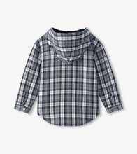Load image into Gallery viewer, Hatley Boys Brushed Flannel Hoodie - Salute Plaid
