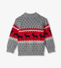 Load image into Gallery viewer, Hatley Boys Winter Elks Mockneck Sweater
