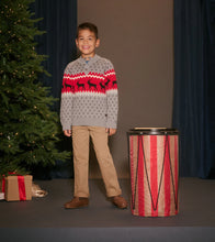 Load image into Gallery viewer, Hatley Boys Winter Elks Mockneck Sweater
