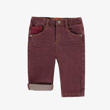 Load image into Gallery viewer, Souris Mini Baby Regular Fit Jeans - Burgundy
