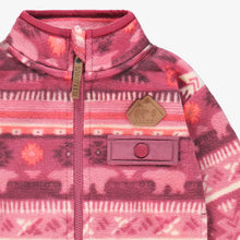 Load image into Gallery viewer, Souris Mini Baby/Toddler Girls Patterned Fleece Jacket - Pink
