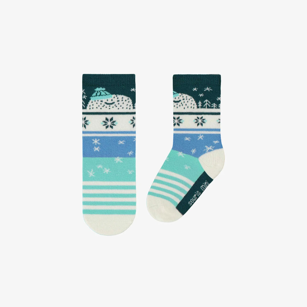 Souris Mini Baby Boys Winter Patterned Socks