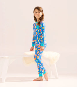 Hatley Girls Breakfast Bamboo Pajama Set