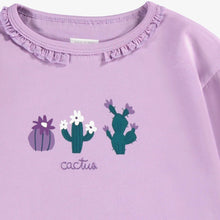 Load image into Gallery viewer, Souris Mini Girls Cactus T-Shirt - Purple
