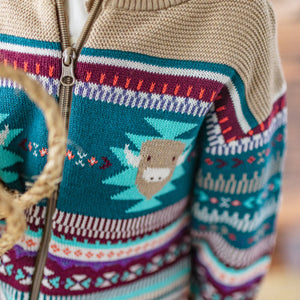 Souris Mini Boys Knit Cardigan - Beige