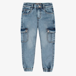 Souris Mini Boys Jeans w/Cargo Pockets - Blue