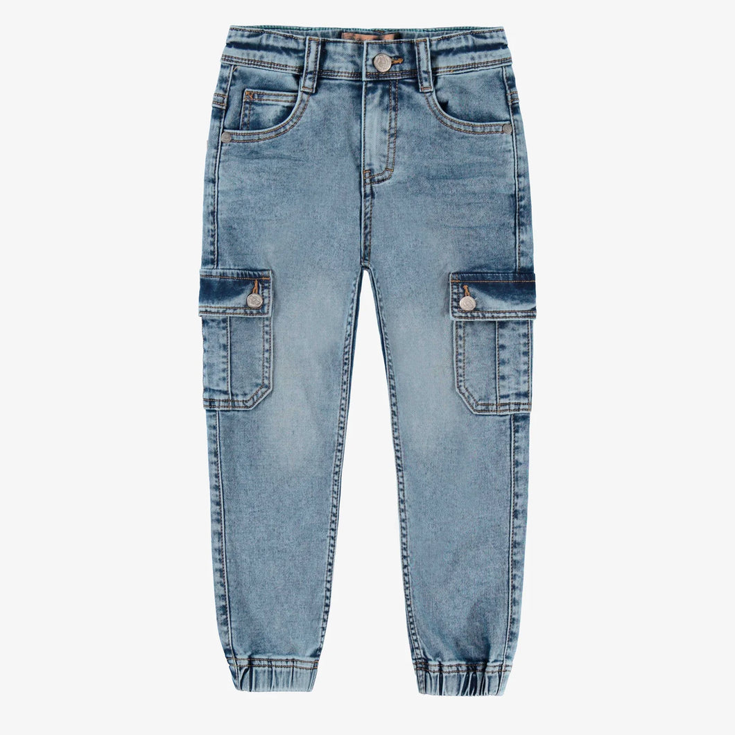 Souris Mini Boys Jeans w/Cargo Pockets - Blue