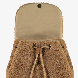Souris Mini Sherpa Teddy Bear Backpack - Brown