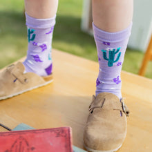 Load image into Gallery viewer, Souris Mini Girls Patterned Socks - Purple
