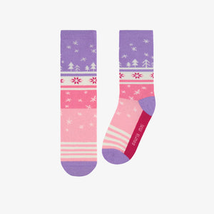 Souris Mini Girls Winter Patterned Socks