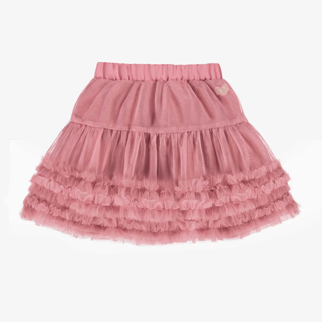 Souris Mini Girls Soft Tulle Skirt - Pink