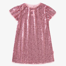 Load image into Gallery viewer, Souris Mini Girls Sequin Dress - Pink
