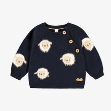 Load image into Gallery viewer, Souris Mini Baby Sheep Knit Sweater - Navy
