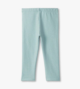 Hatley Baby Girls Pastel Turquoise Hot Melt Cozy Leggings