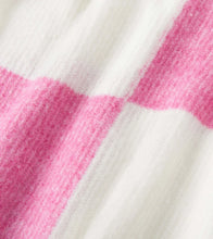 Load image into Gallery viewer, Hatley Girls Sea Pink Check Drop Shoulder Sweater

