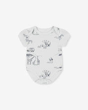 Load image into Gallery viewer, deux par deux Baby Boys Organic Cotton Onesie And Waffle Shortall Set - Blue Gray
