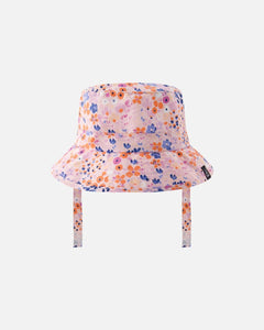 deux par deux Beach Hat - Lavender Printed Fields Flowers