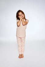 Load image into Gallery viewer, deux par deux Girls Organic Cotton Two Piece Pajama Set - Pink Printed Ducks
