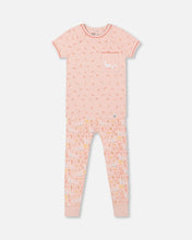 Load image into Gallery viewer, deux par deux Girls Organic Cotton Two Piece Pajama Set - Pink Printed Ducks
