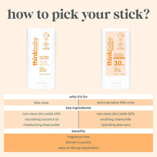 Load image into Gallery viewer, Think Baby Baby Mineral Based Sunscreen Stick

