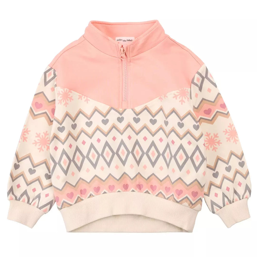 Miles The Label Girls Fair Isle Sweatshirt