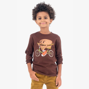 Boys long top sleeve graphic tees