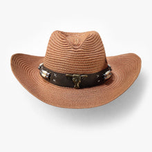 Load image into Gallery viewer, Souris Mini Straw Western Hat
