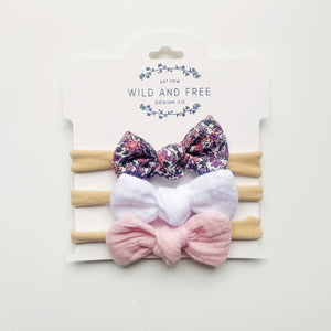 Wild and Free Design Co. Floral Bow Set