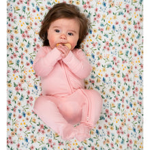 Load image into Gallery viewer, Belan.J Baby Footed Zipper Sleeper - Crystal Rose
