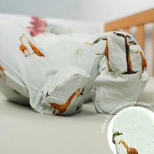 Load image into Gallery viewer, Belan.J Baby Footed Zipper Sleeper - Giraffes
