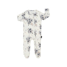 Load image into Gallery viewer, Belan.J Baby Girls Footed Zipper Sleeper - Frosty Floral
