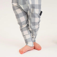 Load image into Gallery viewer, Belan.J Baby Footless Zipper Sleeper - Denim Plaid
