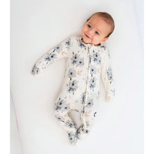 Load image into Gallery viewer, Belan.J Baby Girls Footless Zipper Sleeper - Frosty Floral
