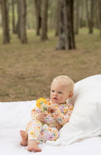 Load image into Gallery viewer, Bambi &amp; Birdie Baby Girls Ruffled Zipper Sleeper - Fresh Bloom
