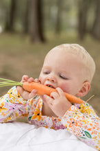 Load image into Gallery viewer, Bambi &amp; Birdie Baby Girls Ruffled Zipper Sleeper - Fresh Bloom
