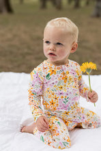 Load image into Gallery viewer, Bambi &amp; Birdie Baby Girls Ruffled Zipper Sleeper - Fresh Bloom
