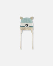Load image into Gallery viewer, deux par deux Knit Hat With Ears Racoon Face
