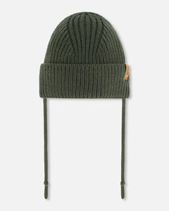 deux par deux Baby Mid Season Knit Hat w/Strings