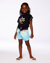 Load image into Gallery viewer, deux par deux Girls Printed Jersey Short - Multicoloured Tie Dye
