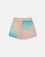 Load image into Gallery viewer, deux par deux Girls Printed Jersey Short - Multicoloured Tie Dye
