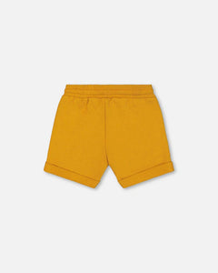 deux par deux Boys French Terry Short - Inca Gold