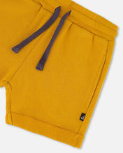 Load image into Gallery viewer, deux par deux Boys French Terry Short - Inca Gold

