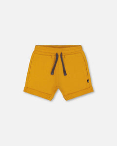 deux par deux Boys French Terry Short - Inca Gold